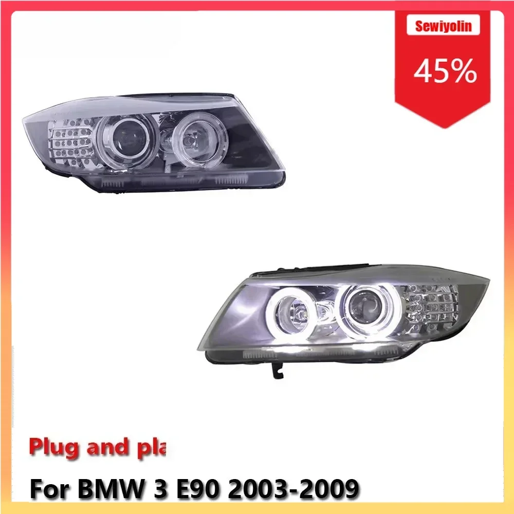 

Автомобильные светодиодные фары, аксессуары для авто для BMW 3 E90 2003-2009, авто противотуманные фары DRL, стоп-сигнал, указатель поворота, Plug and Play