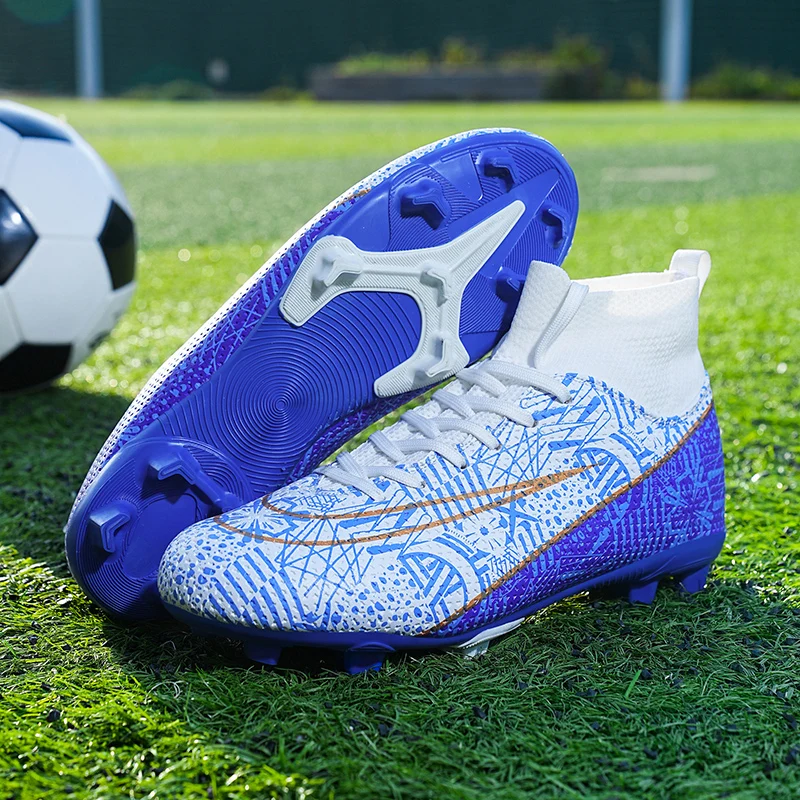 

2025 Football Shoes Professional Football Boots For Men Children And Women TF/FG Outsole Multi-Studs Training Shoes For Soccer h