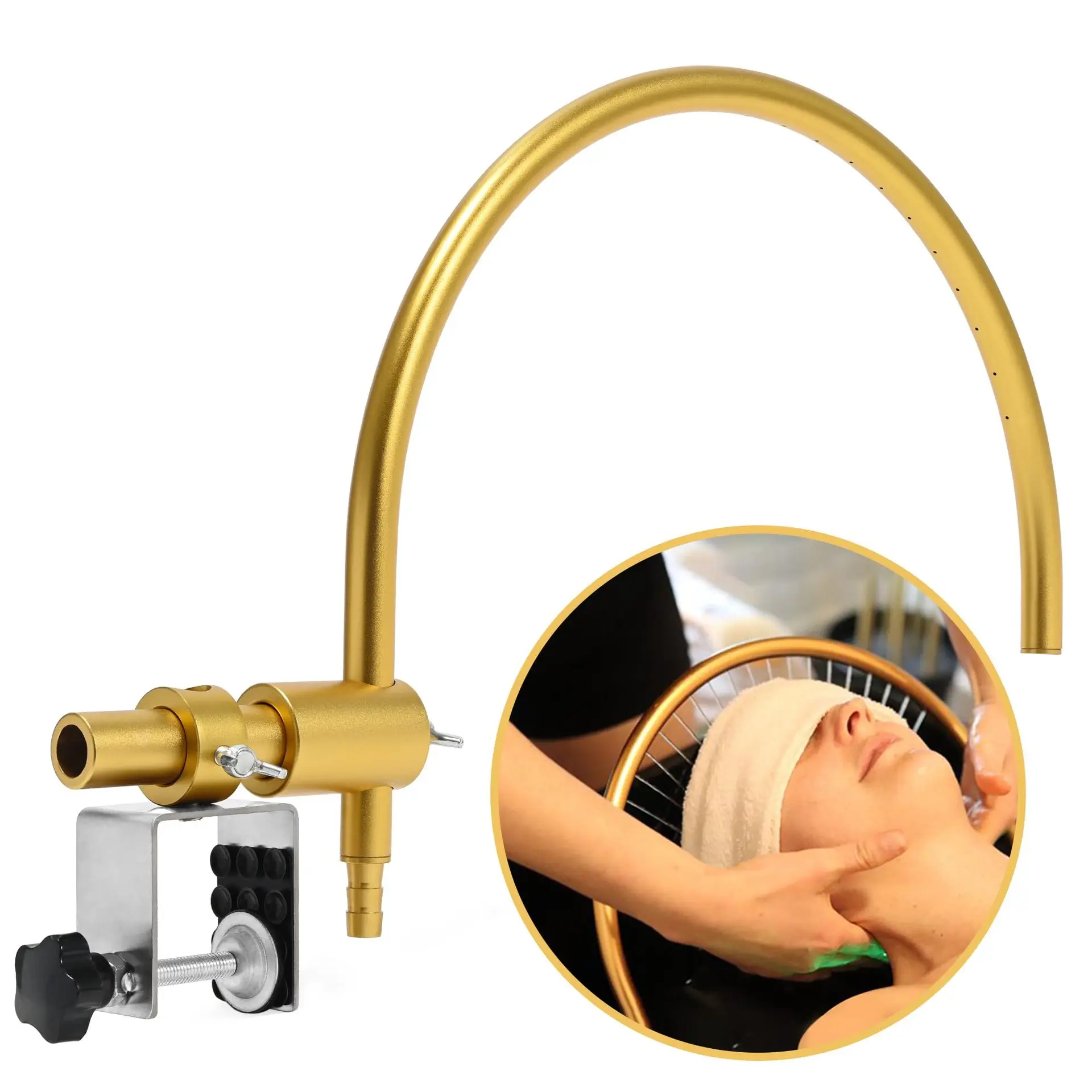 Estrutura de água para spa de cabeça com bomba para pia de shampoo, equipamento portátil de cabeça de chuveiro de salão, cascata de tigela de shampoo