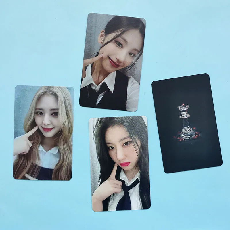 5pcs KPOP ITZY CHECKMATE Offline Music Program Photocards Double-Sided Signing LOMO Cards YEJI YUNA RyuJin Fans Collections