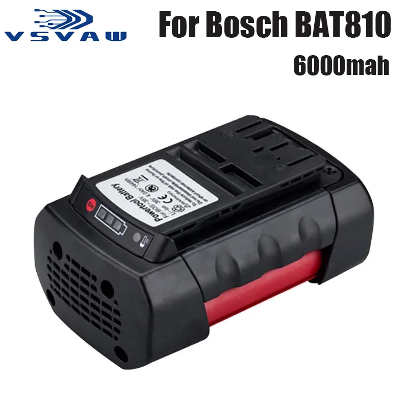 Replacement Batteries Lithium-Ion for BOSCH 6000mAh 36V Li-ion Rechargeable Battery BAT810 BAT836 BAT840 GBH36V-LI Power Tools