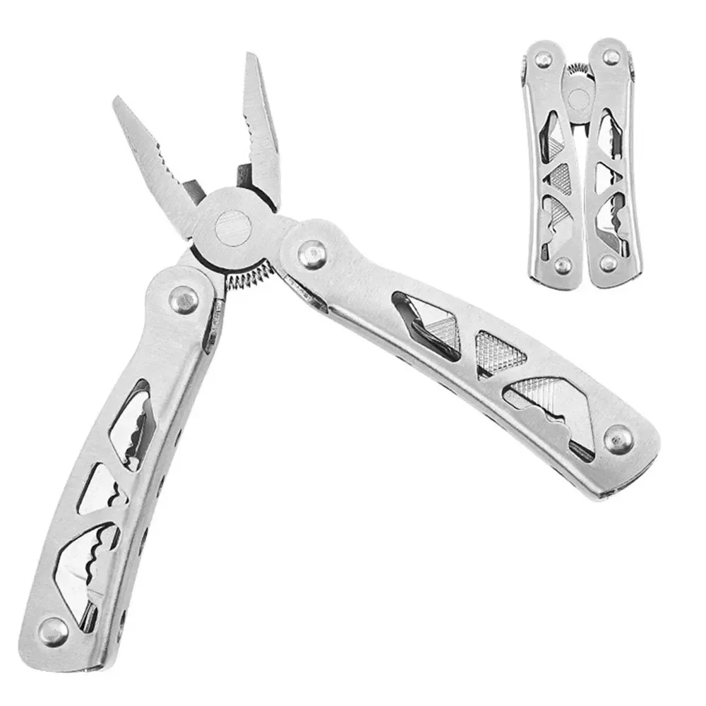 Pliers Stainless Steel Outdoor Multipurpose Camping Multifunctional Folding And Multi-Purpose Hollowing Combination Tool Pliers