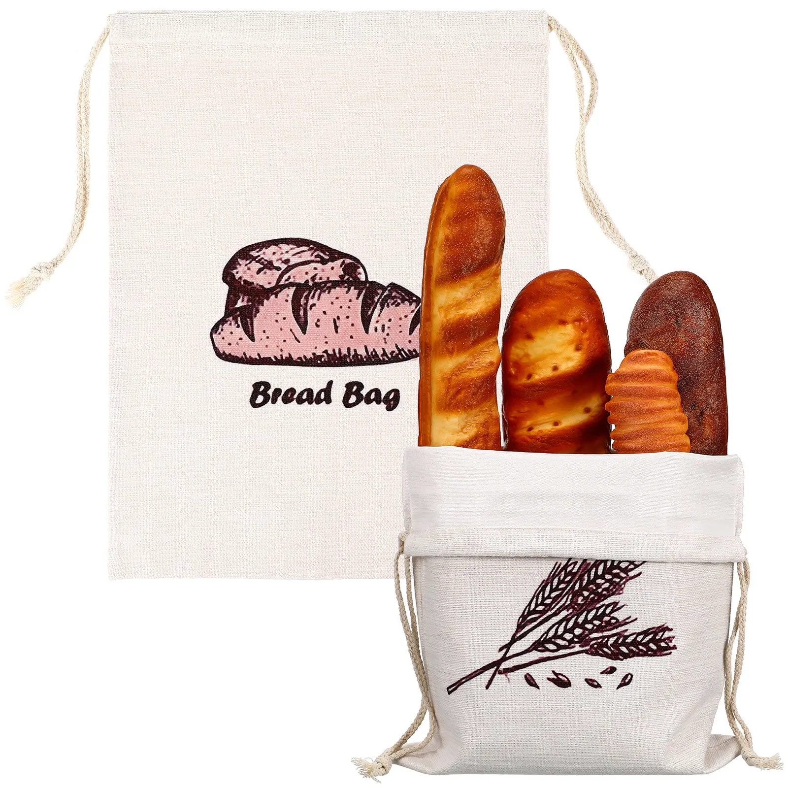 2 stuks wasbare linnen broodza - Reusable Produce Bag recensie en prijs