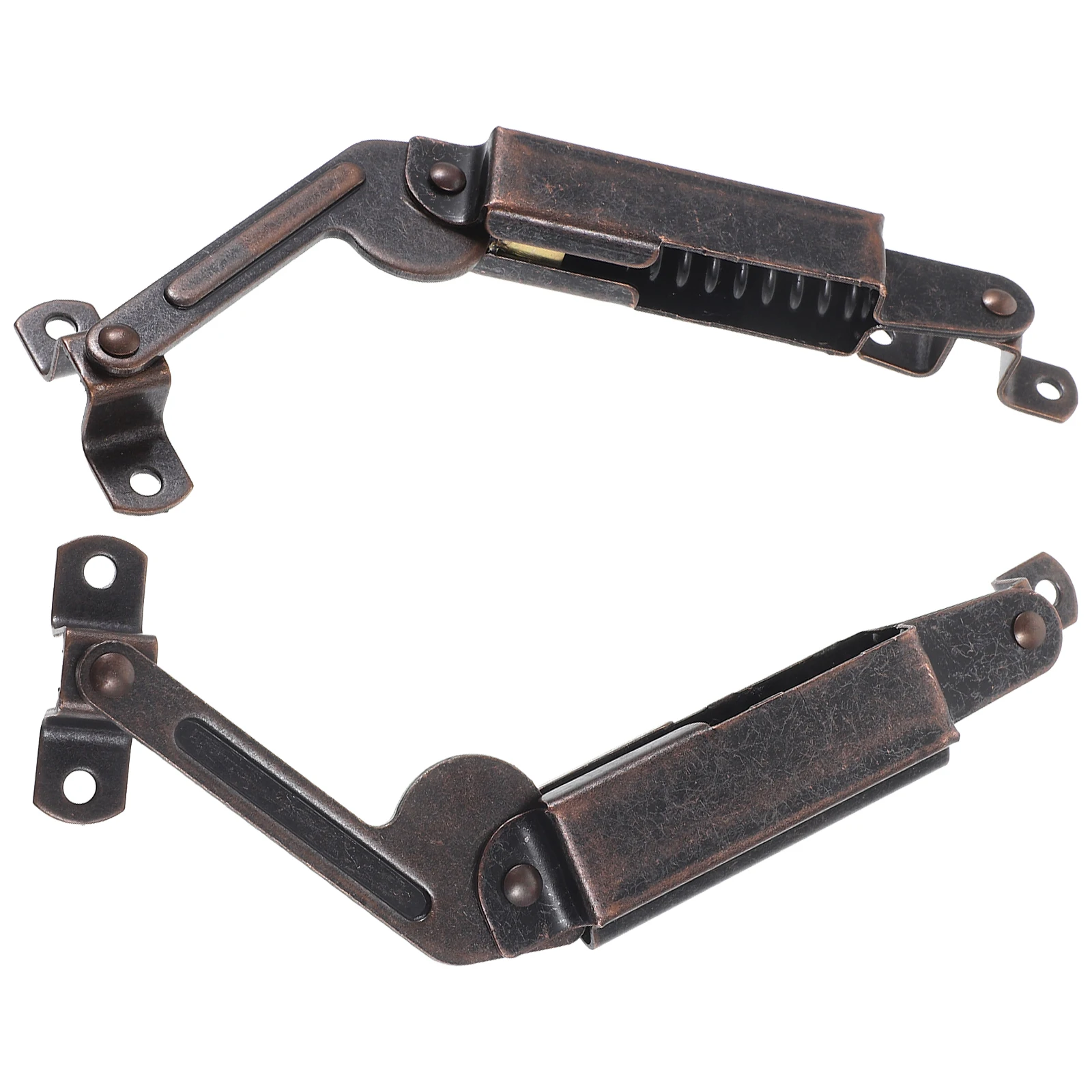 

2 Pcs Spring Hinges Chest Lid Hinge Support Hardware for Cabinet Chest Toy Hardware Smooth Lid Stay