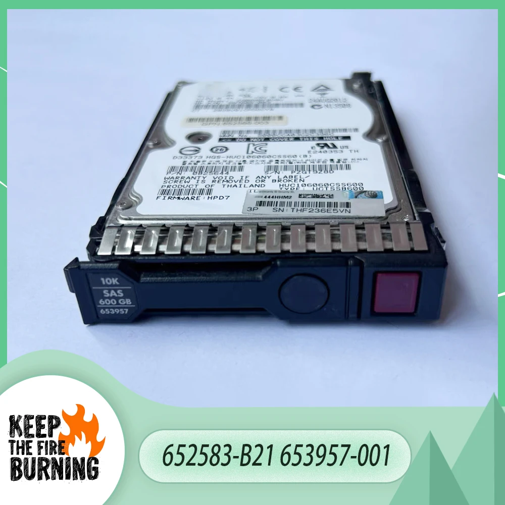 

For HP 652583-B21 653957-001 600G 10K SAS 2.5'' Hard Drive