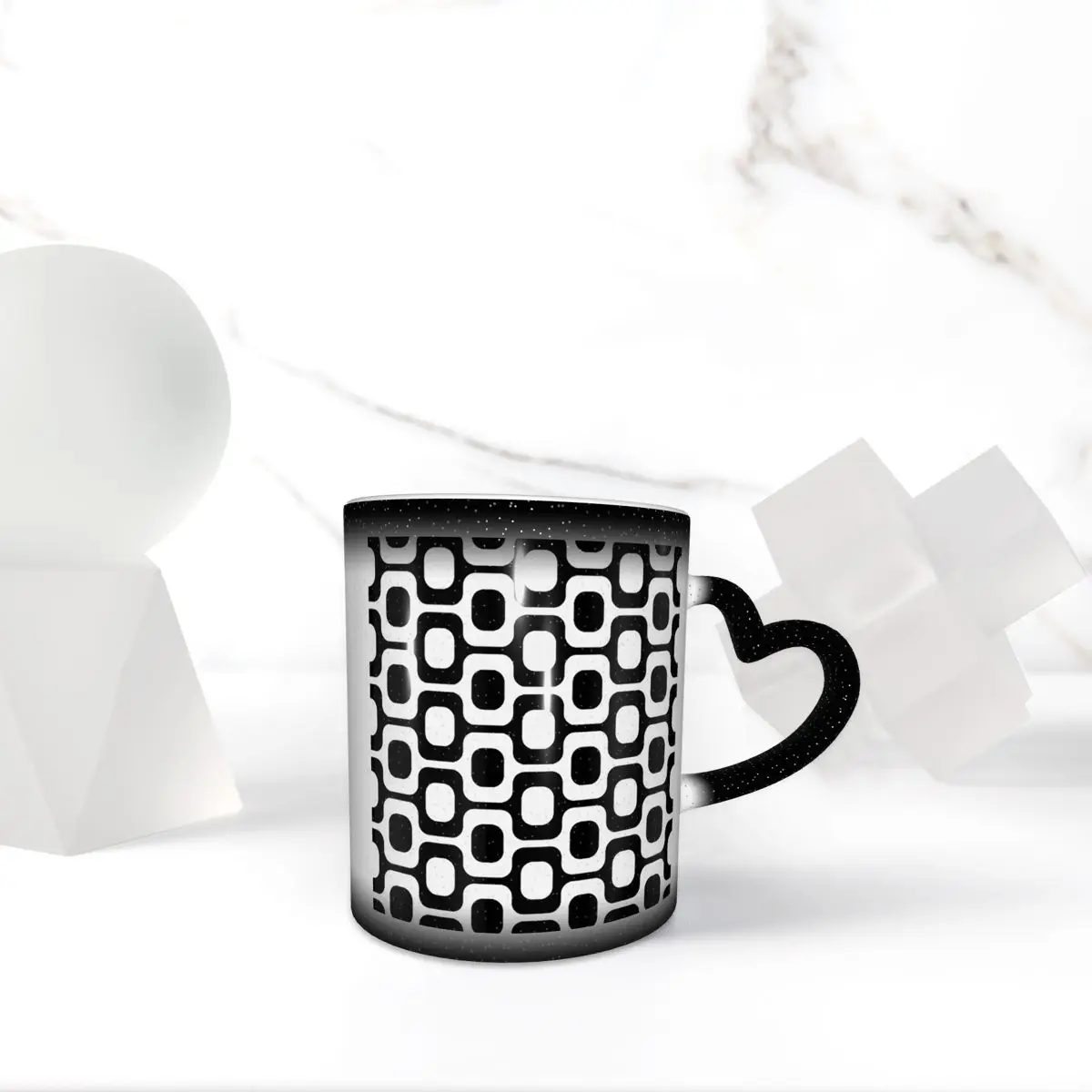 Taza blanca y negra de Ipanema, divertidas tazas de café de cerámica, tazas de té, taza de leche, regalo para mujer y hombre