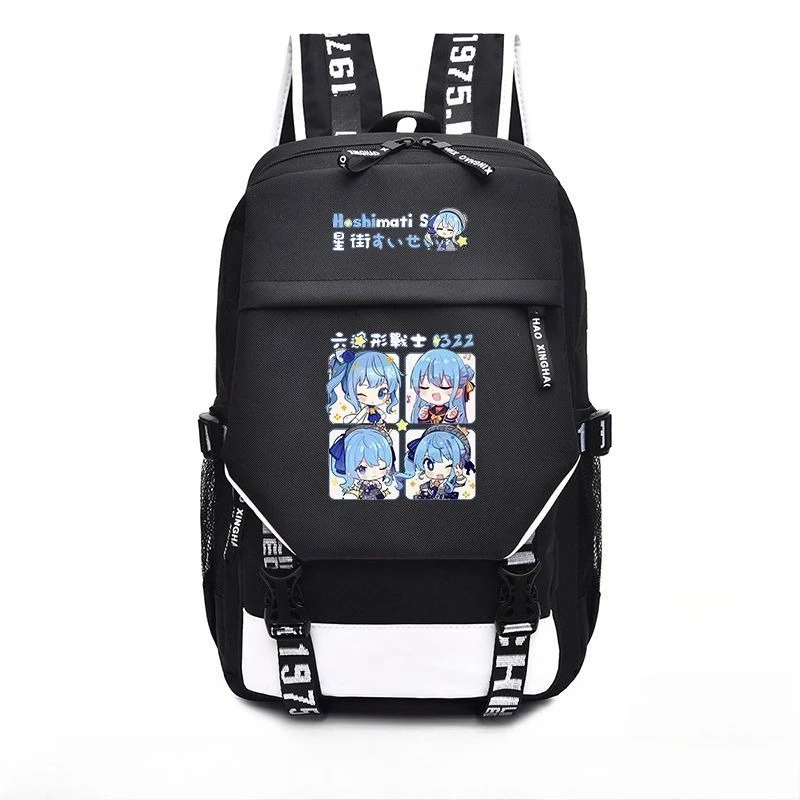 Hoshimachi Suisei Tasche, kreativer, hochwertiger, zweidimensionaler Animations-Cartoon-Druck, tragbare, einfache Reisetasche mit großem Fassungsvermögen – Detail 5