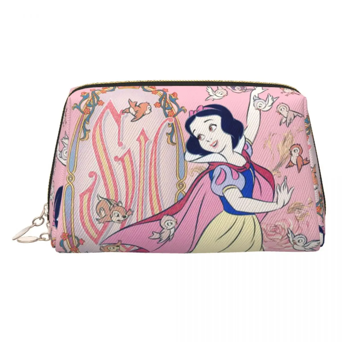 

Custom Movie Snow White And The Seven Dwarfs Figure Toiletry Bag Cosmetic Makeup Organizer Ladies Beauty Storage Dopp Kit Box