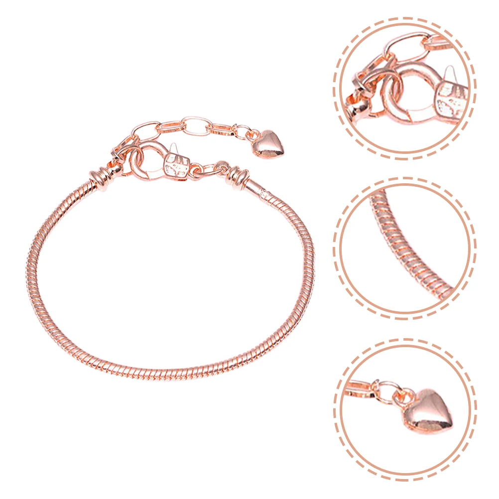 

Snake Bone Chain Copper Bracelet Metal Women Wrist Chains Decorative Clasp Jewelry Fashion Charm Adjustable DIY Accessories
