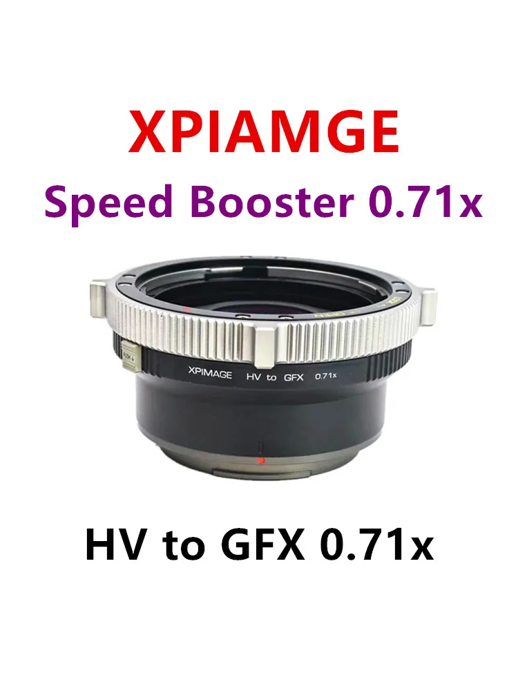 XPimage Speed Booster 0.71x for Focal Reducer Optics Adapter Put Hasselblad V Lens to FUJI GFX 100S 50SII 50R Adapter ring