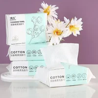 Clean Disposable Face Towel Travel Facial Cleansing Wet And Dry Makeup Remover Pearl Cotton Soft Makeup Nonwoven Towel