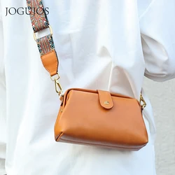 JOGUJOS Fashion Genuine Leather Small Women's Crossbody Bag High Quality Female Messenger Bag Casual Adjustable Shoulder Bags