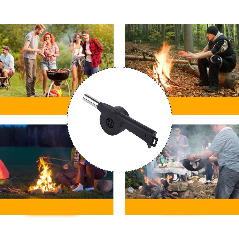 Manual Blower BBQ Utensils Grill Fire Tools Portable Cooking Air Blower For Charcoal Grill Fireplace Outdoor Barbecue Picnic