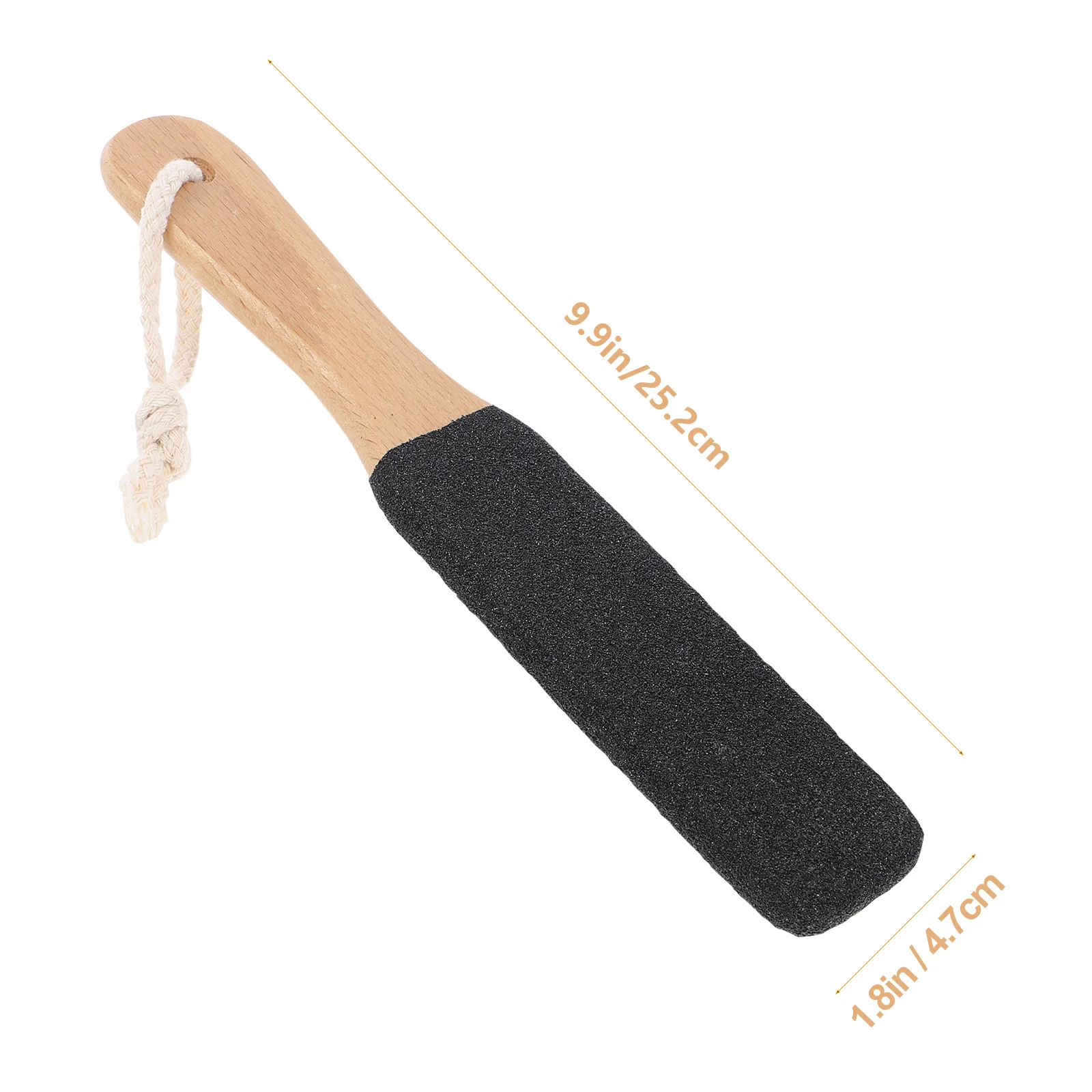 2 Stuks Voet Bestand Pedicure Tool Dubbelzijdig Houten Handvat Voor Eelt Dode Huid Verwijderen Voetverzorging Scrubber Pedicure exfoliërende