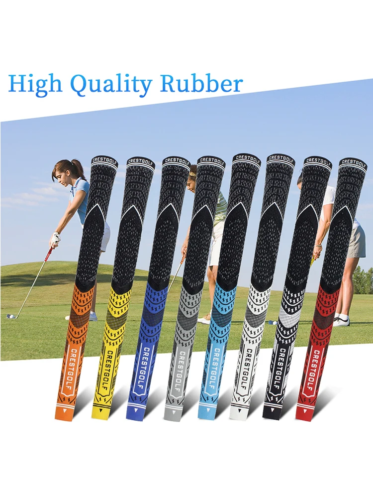 

10Pcs/Set Golf Grips Set Standard Size Multi Compound Golf Club Grips 8 Colors High Stability All Weather Control Performance