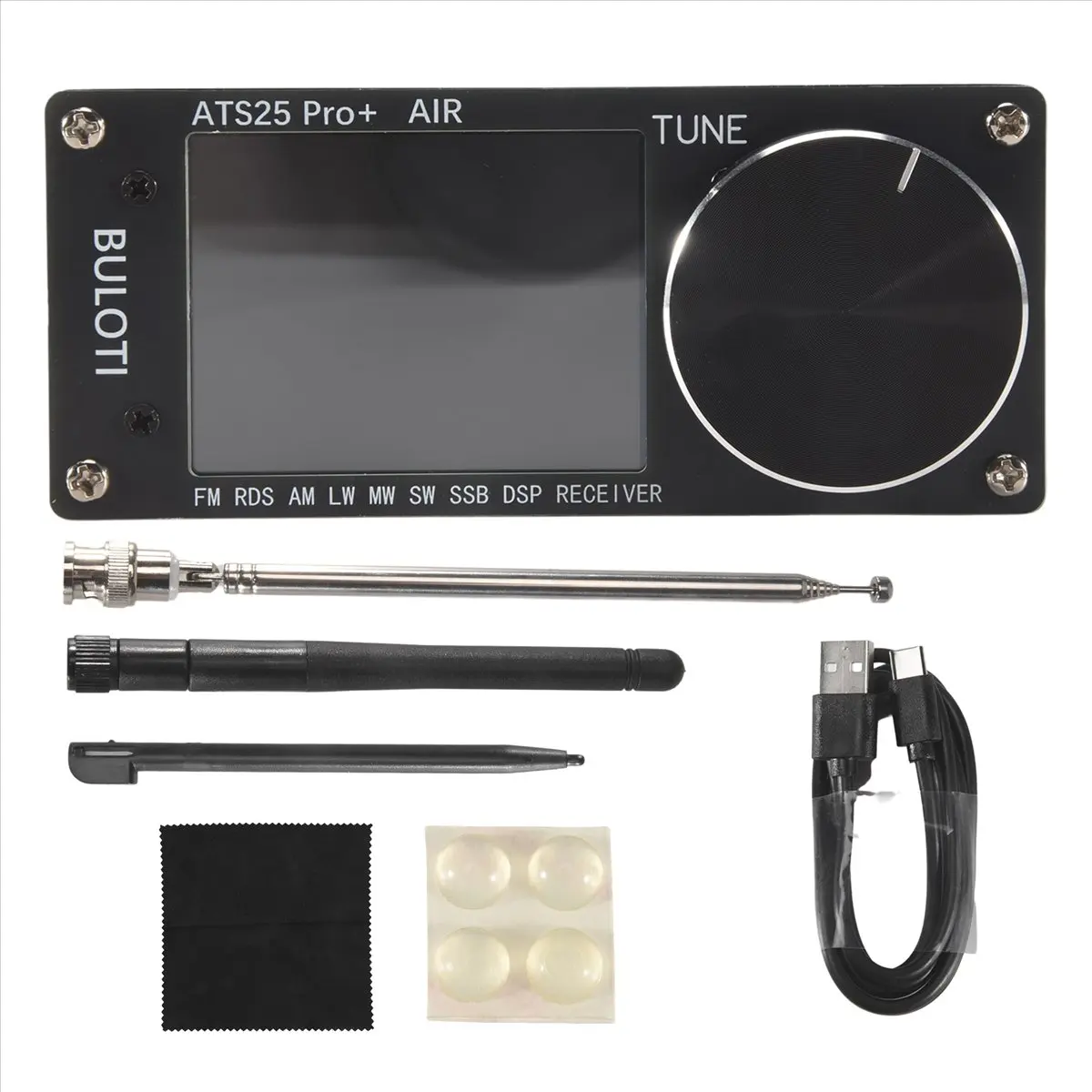 DT85 ATS25 Pro+ AIR Full Band Radio Receiver FM SW SSB MW LW AIR SDR Aviation Band Receiver Supports Bluetooth