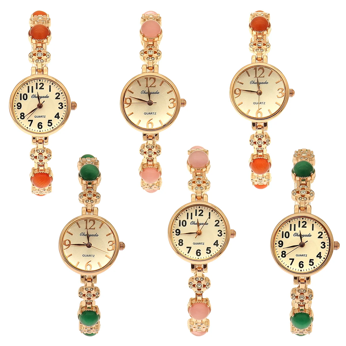 

6Pcs/Lot Women Luxury Ladies Wristwatch Elegant Bracelet for Women's Bracelet Watch