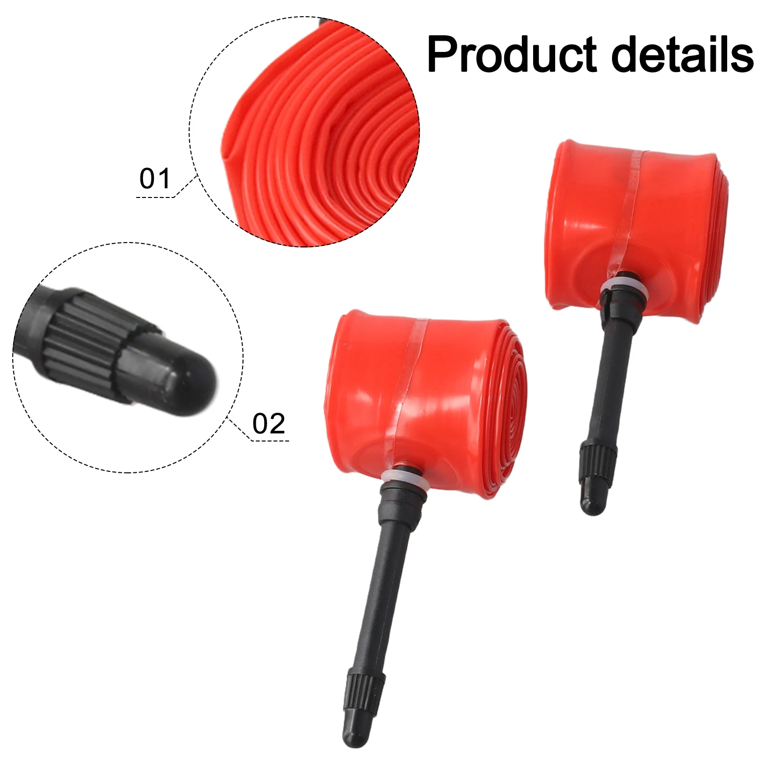 

Presta Valve Tube PV 45mm Road Bike Tube Stable Tyre Pressure High Temperature Resistant Lightweight Design For Cycling
