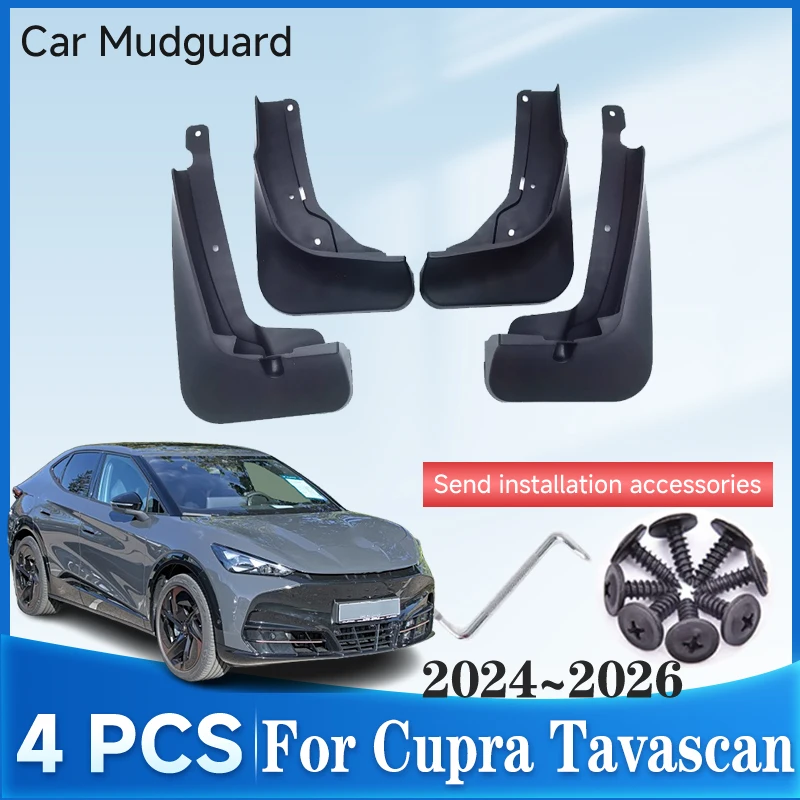 Car Mudguards For Cupra Tavascan 2025 Accessories Volkswagen ID. UNYX 06 2024 2026 Splash Guard Mud Flaps Fender Car Accessories