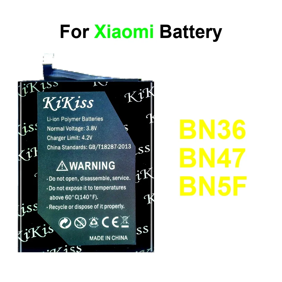 

Mobile Phone Battery Premium Replacement BN5F BN47 BN36 4100-5600Mah For Xiaomi 6X MI Promi Redmi 6 Pro Lite