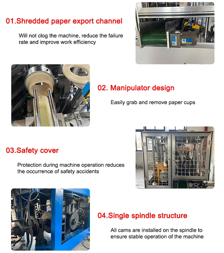 Idee per macchine per piccole imprese Macchina per bicchieri di carta automatica con stampa di logo Prezzi per macchine per la produzione di bicchieri di carta piccoli