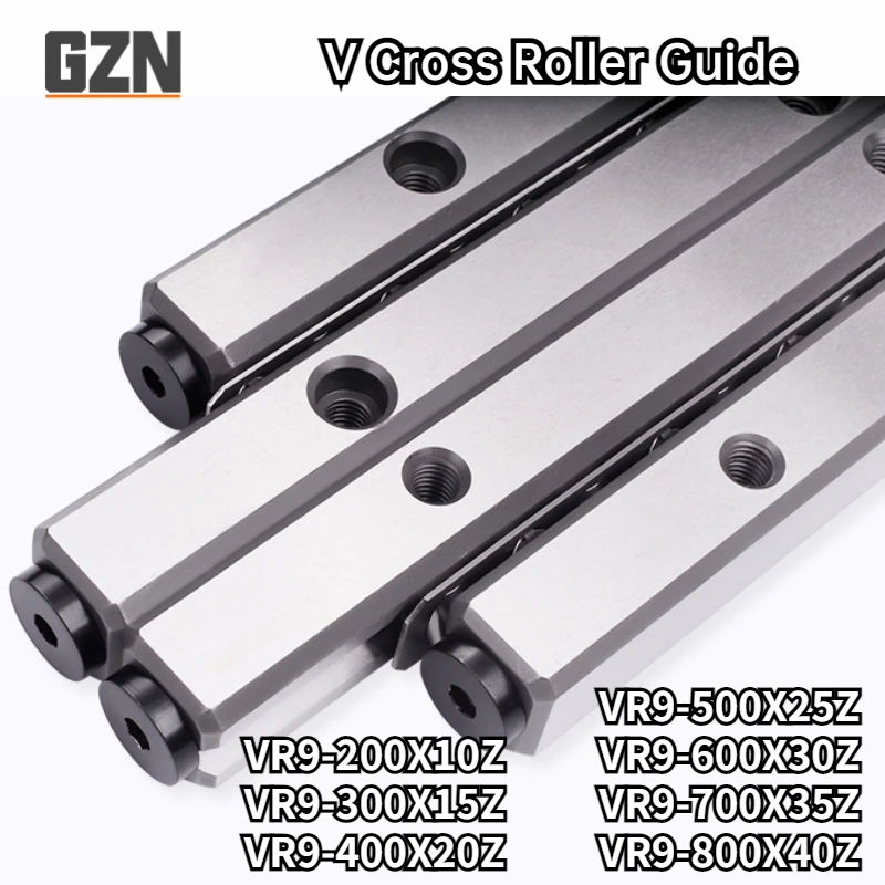 1pcs precision cross roller guide VR9 NV9 V9 CRW9 P Grade High Precision Bearing Steel VR9-500x25Z Length 500mm Max travel 298mm