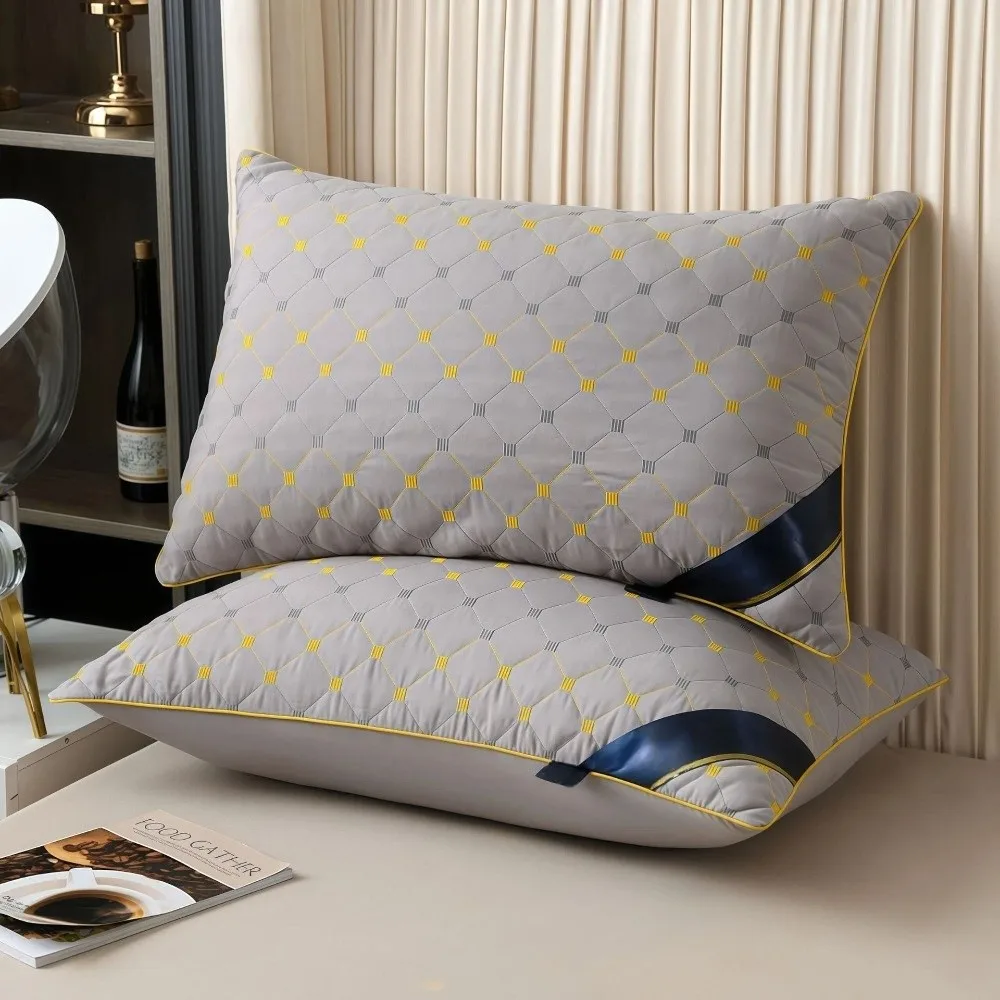 Durable 48x74CM Hotel Pillows Hotel-Grade Sleep Aid Cervical Spine Protection Pillow Single Pillow Core Home Use