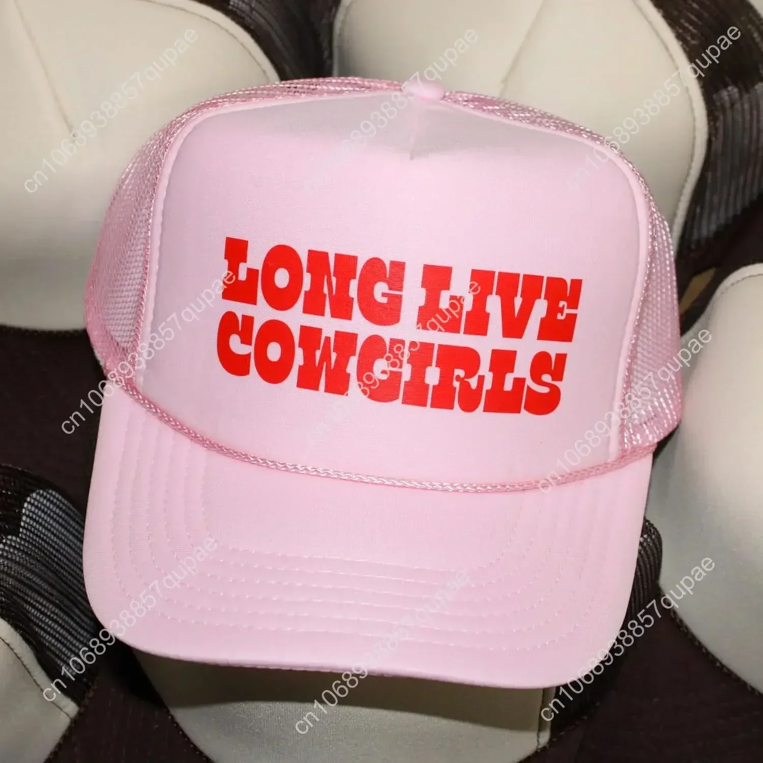 Long Live Cowgirls Trucker Hat | Vintage Cowboy Cute Girly Western Funny | Premium Mesh Foam Snapback Hat for Men & Women