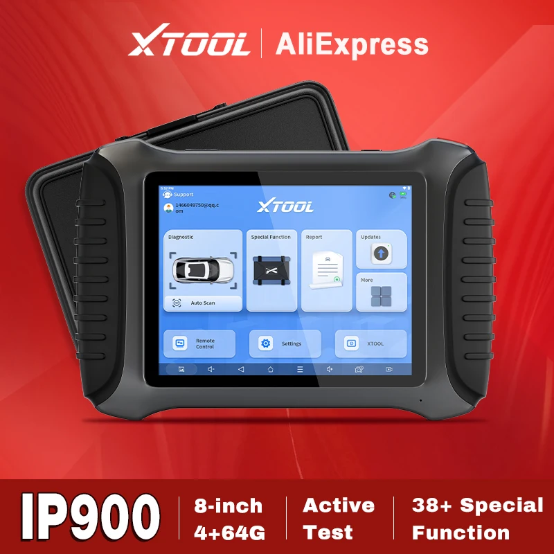 XTOOL IP900 OBD2 Scanner Bidirectional ECU Coding CANFD/DOIP/FCA Auto Auth All System Car Diagnostic Tool  3-Year Update