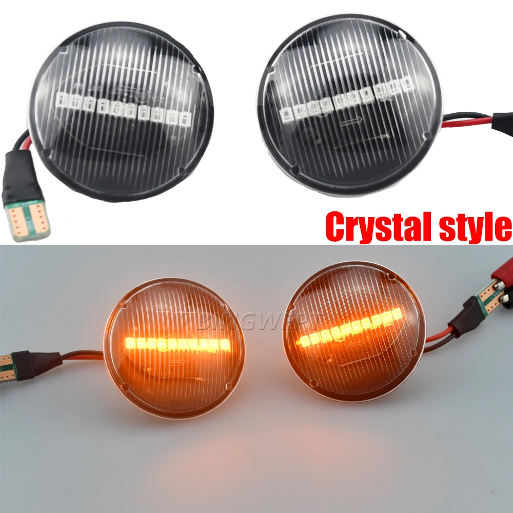 2PCS Car LED Side Repeater Indicator Lamp Lamps For Land Range Rover L322 2002-2012 Dynamic Side Marker Light Side Signal Lights