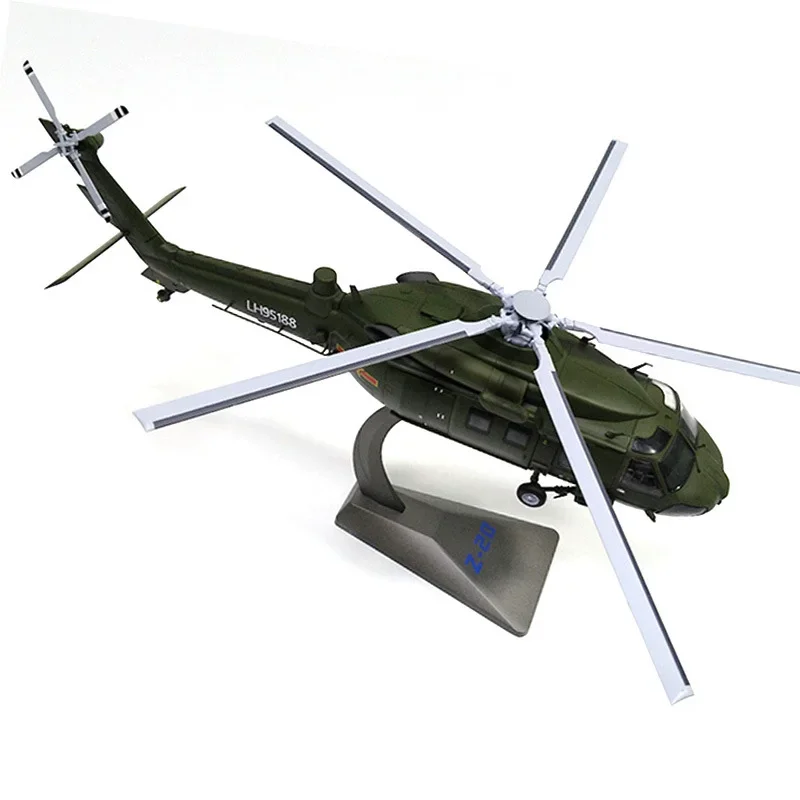 1/72 سبيكة الطائرات الجيش الصيني النقل هليكوبتر Z-20 مقاتلة Z20 لعبة مجسمة لجمع غرفة الديكور