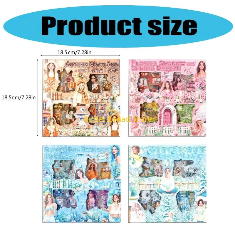 W89C Nhãn dán thẩm mỹ theo mùa PET