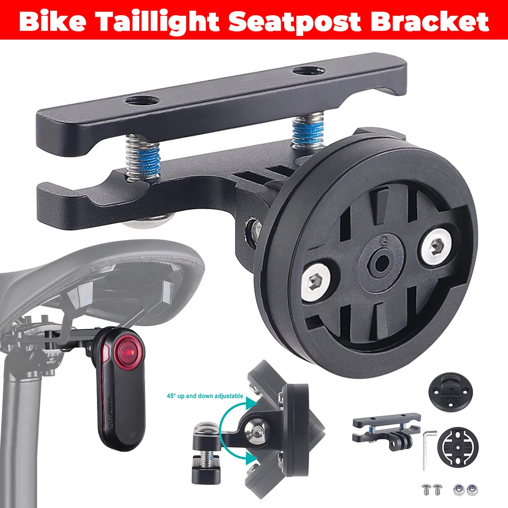 

Bike Taillight Seatpost Bracket Anti-Slip MTB Bike Light Holder Aluminum Alloy Cycling Action Camera Mount Cycling Accessories