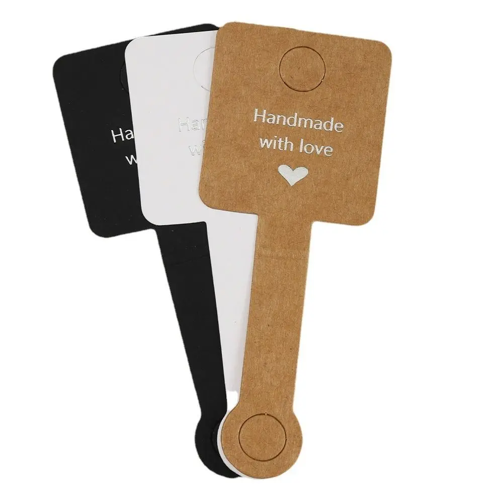 

Самоклеящийся браслет, ожерелье, упаковка, сделай сам, ручная работа, крафт-бумага, ювелирные изделия, подвесная ценник, упаковочная этикетка 4x10 см