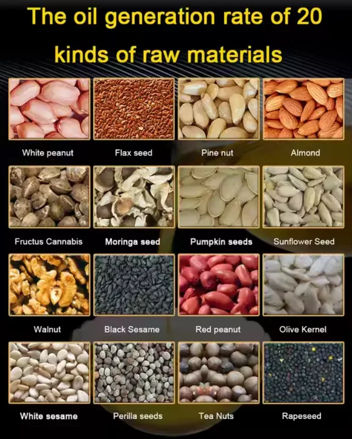 Automatic Coconut Soybean Oil Press Machine New Condition for Palm Sesame Peanut Almond Walnut Oil Presser