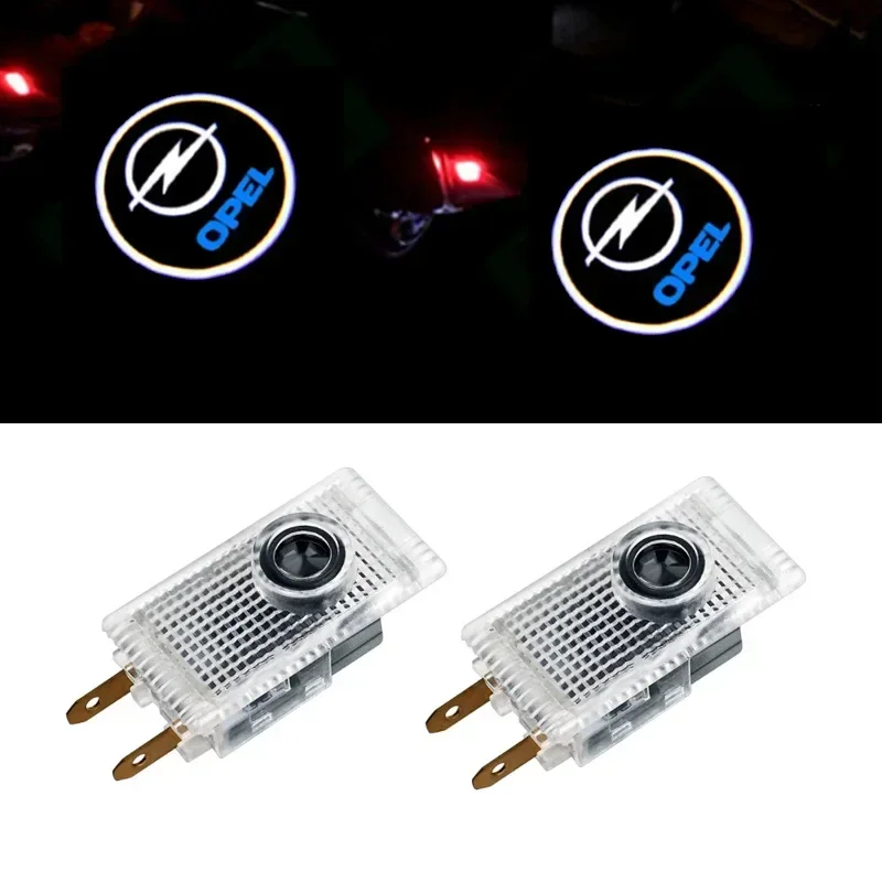 2Pcs Car Door Welcome Lights Logo per Opel Insignia 2009-2018 2010 2011 2013 proiettore di cortesia Ghost Shadow Light accessori