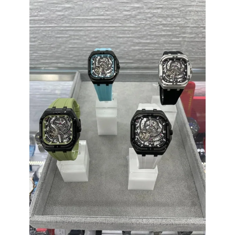 High Quality Newest Customized 2026  AILANG Unique Skeleton Tourbillon Automatic Mechanical Watch Waterproof AL8860