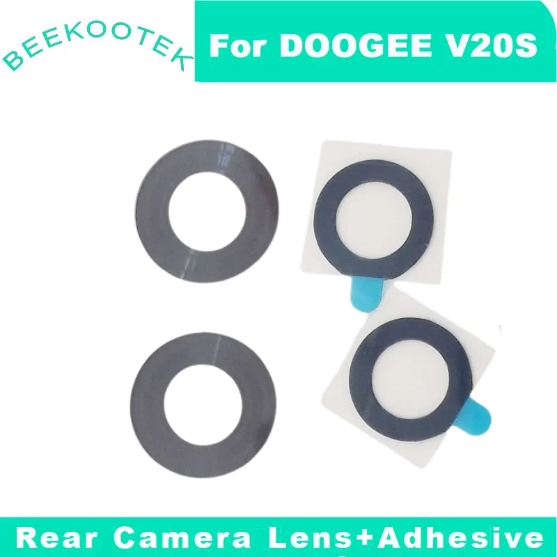 New Original DOOGEE V20S Rear Camera Lens Back Camera Lens Glass Cover With Foam Adhesive For DOOGEE V20S Smart Phone