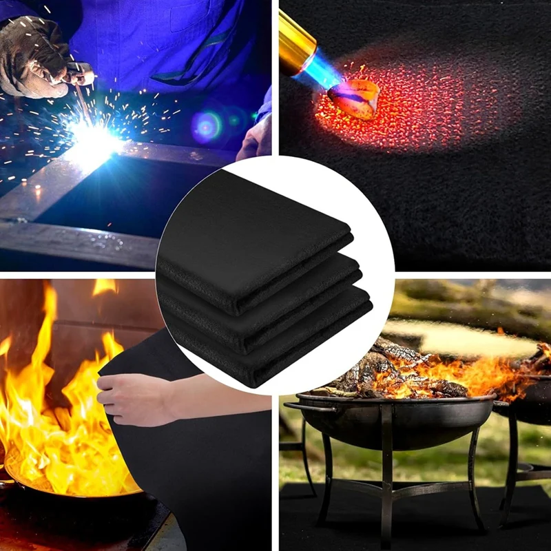 Carbon Felt Welding Blanket Fireproof - 2 Packs 20X36inch Heat Resistants Fabric 1800°F High Temp Insulation Pad