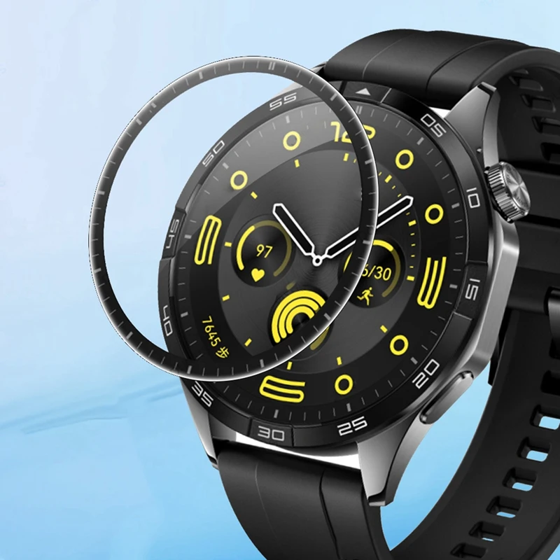 Huawei Watch GT4用スクリーンプロテクター,湾曲した46mm,超フルカバレッジ,保護フィルム部品