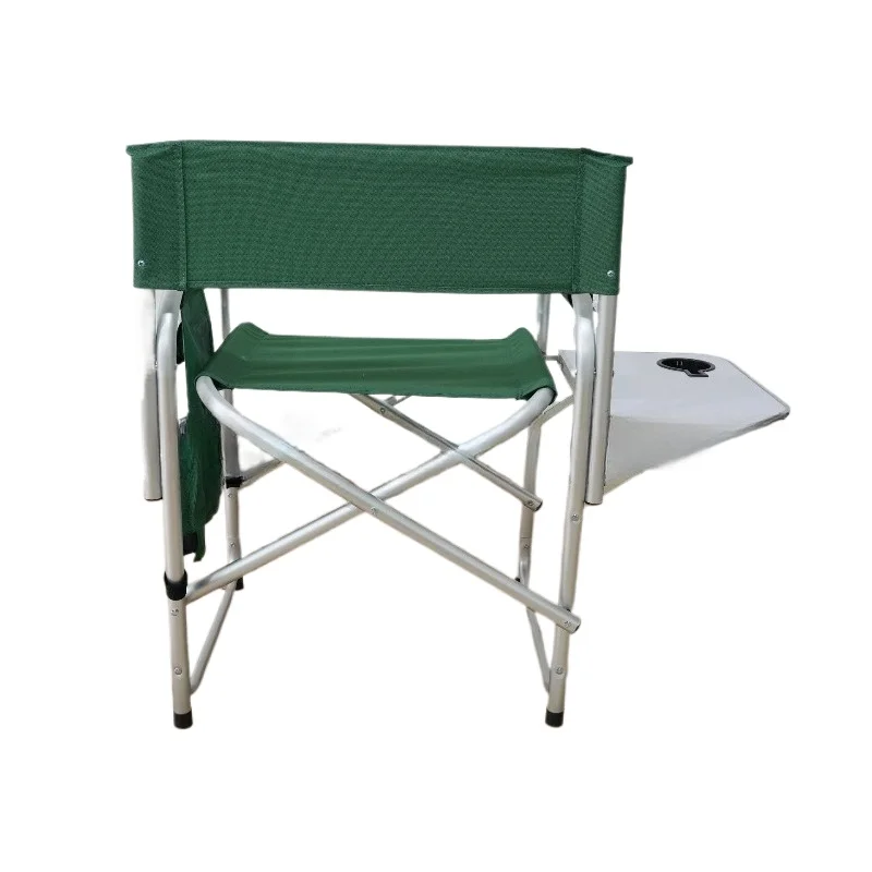 Outdoor Chairs Director Folding Beach Chair with Side Tables