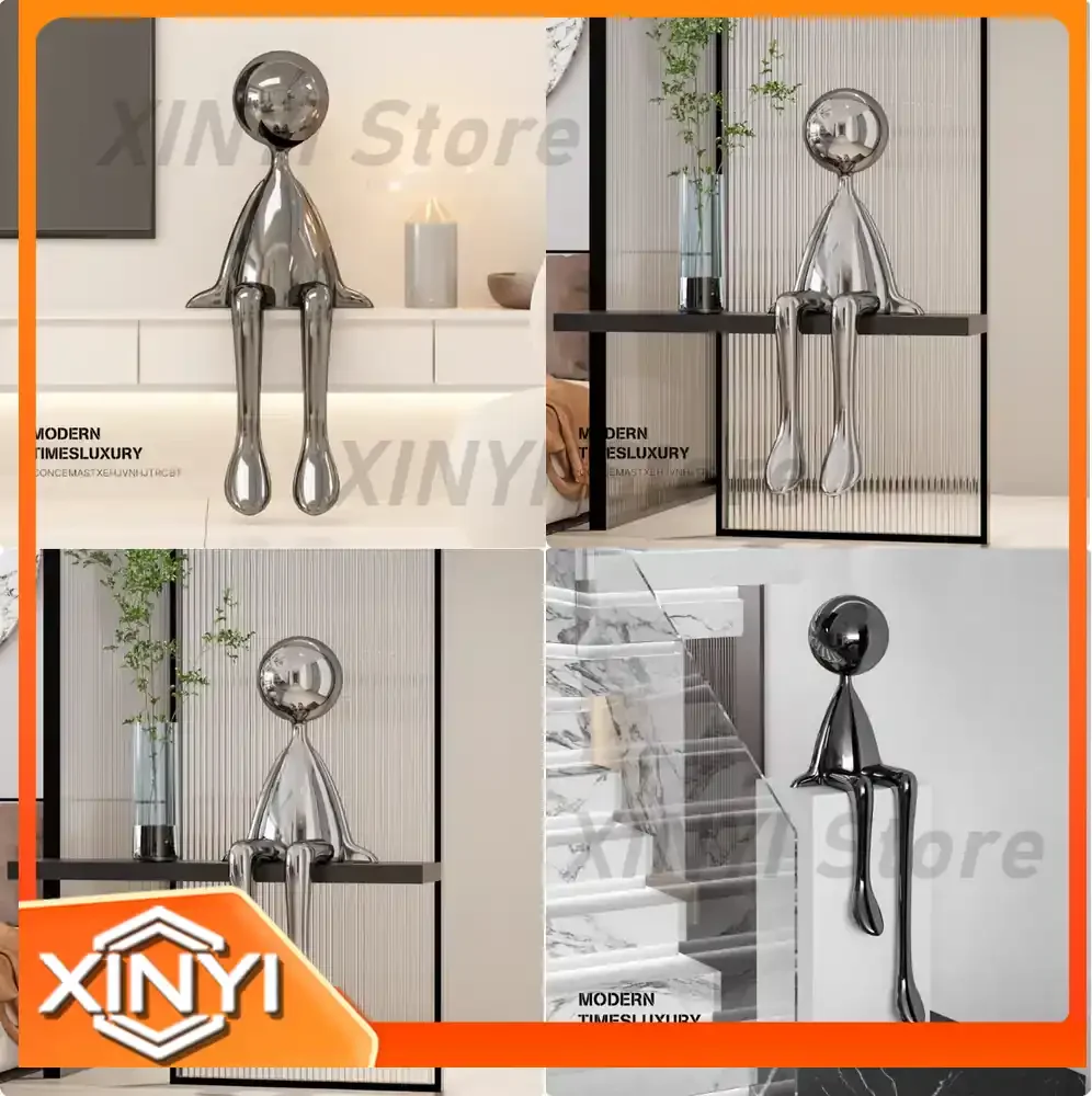 Modern Minimalist Human Figure Sculpture Decor for Art Display Home Staging Entrance Lobby Decoration for Yibeizi