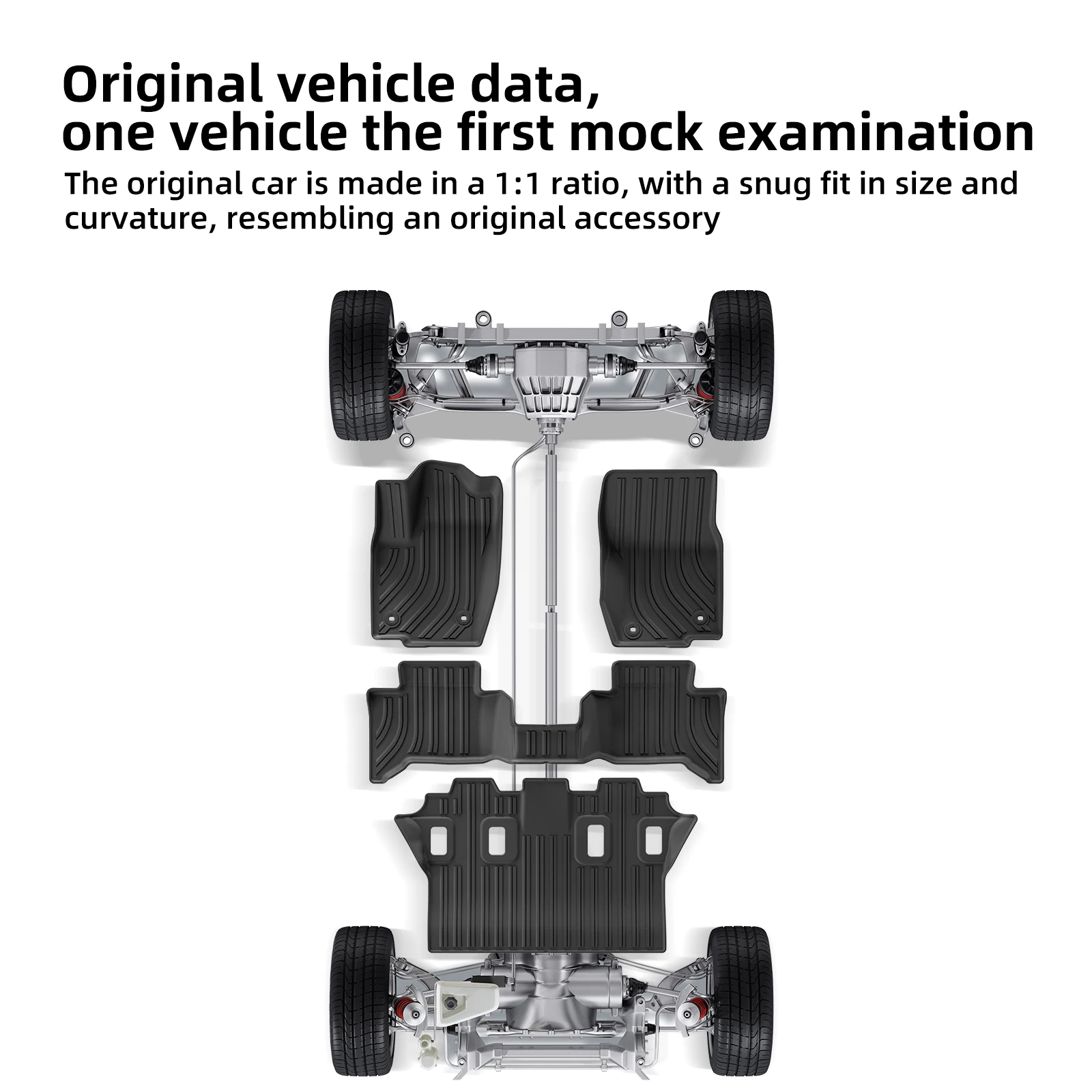 for Toyota Land Cruiser Prado LC250 2024-2025 Car Floor Mats Protective Mat 7 Seats Cargo Liner Trunk Pad Fit For Left Rudder