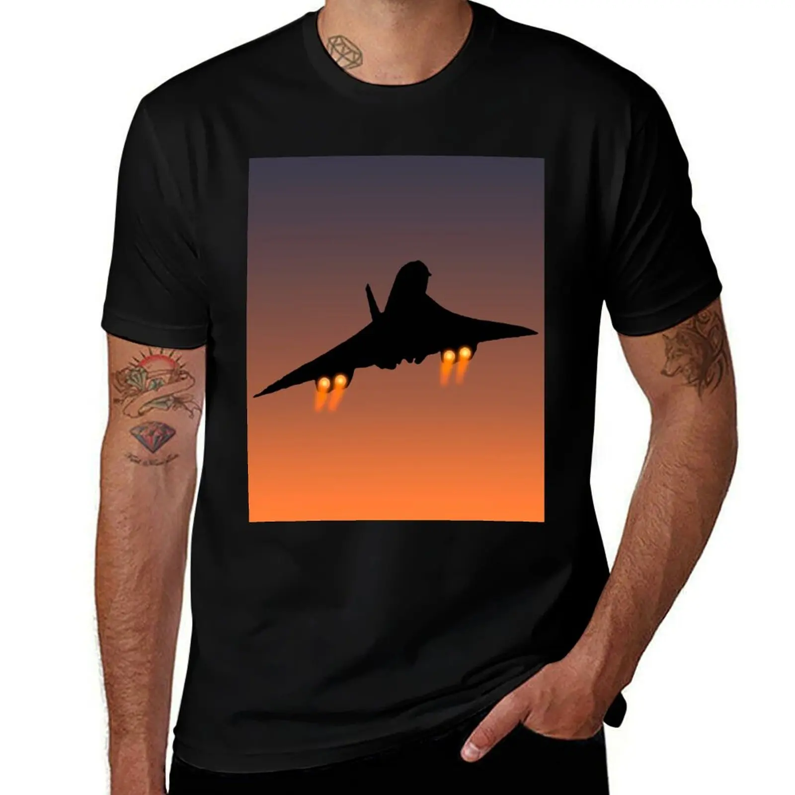 

Concorde - “Afterburners” T-Shirt Big and Tall Solid Color T-Shirt
