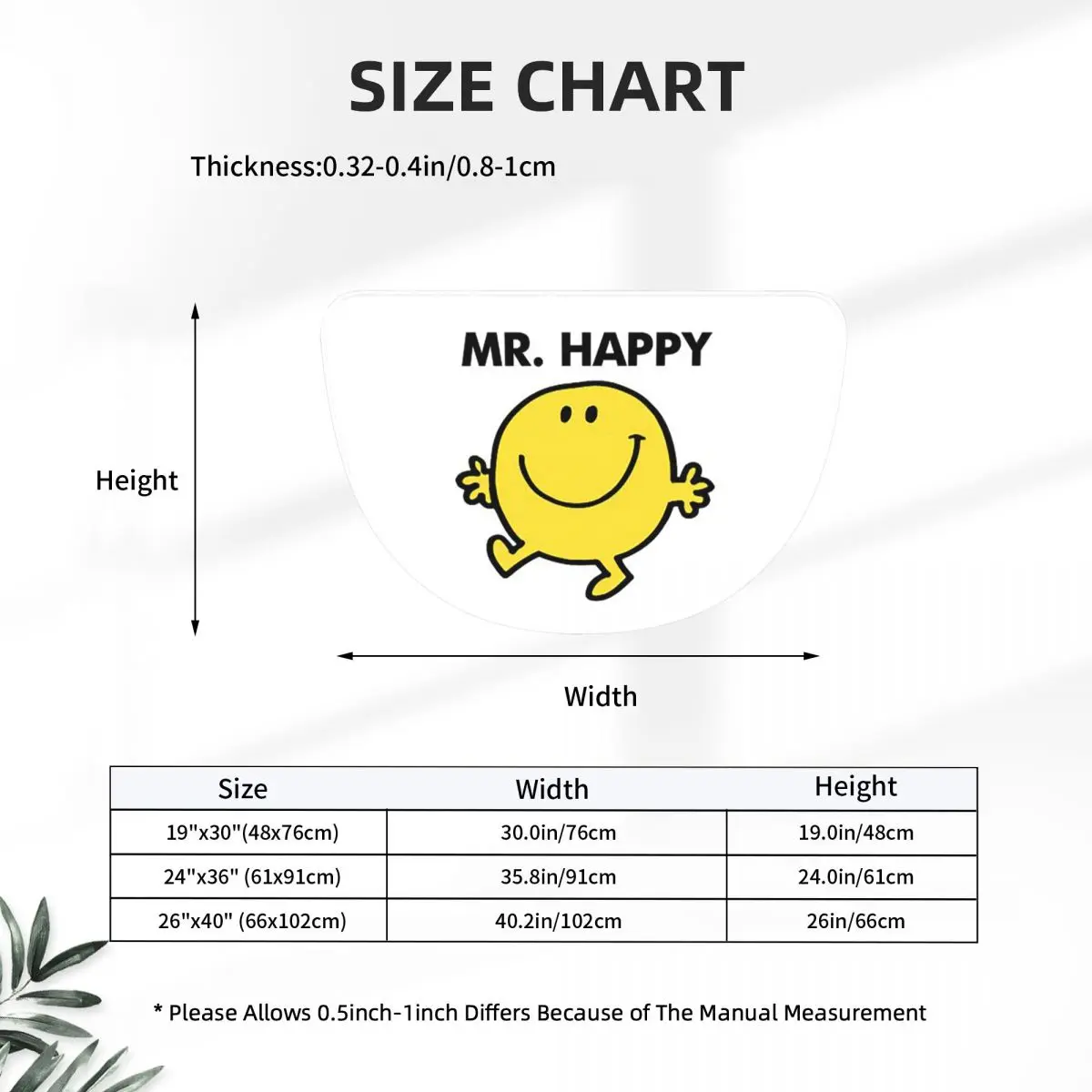 Mr. Men Cute Little Miss Popular Soft Flannel Half Round Doormat Non Slip Bathroom Mat Absorbent Floor Carpet for Garage