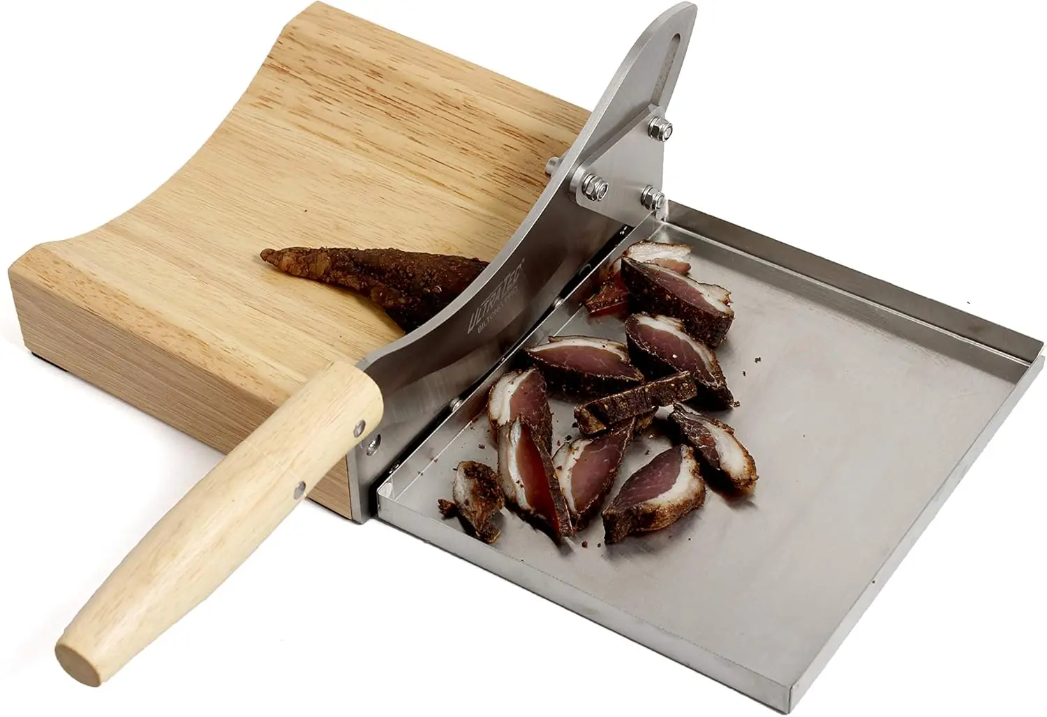 

Premium Radiused Cutter with Magnetic Stainless Steel Tray for Easy Slicing