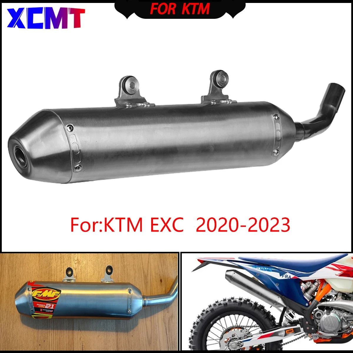 

XCMT Motorcycle 2024 Two stroke engine exhaust tail end For KTM EXC 250 300 2020-2023 Off-road racing