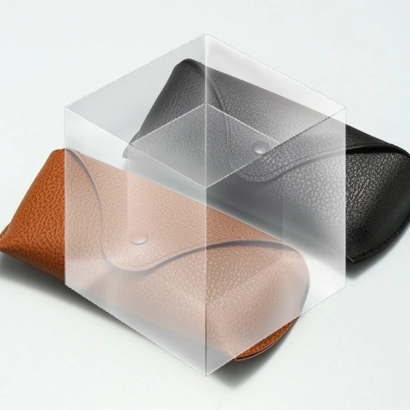 Fashionable Eyeglass Pouch Soft PU Leather Sunglasses Case for Men and Women On-the-Go
