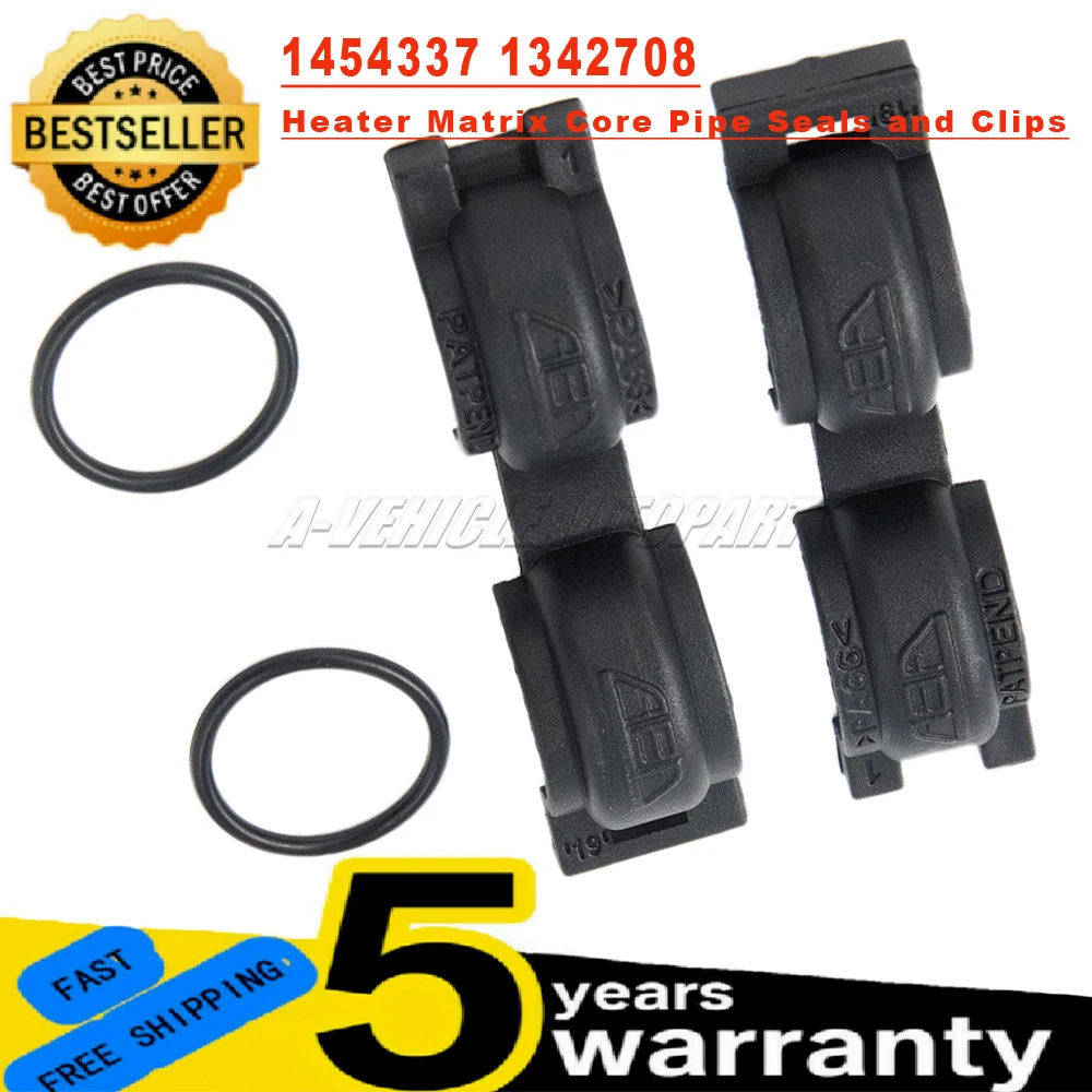 Fit For Ford C-Max Focus Mk2 Mk3 Kuga Mk1 Heat Air Cond Internal Clip 1342708 1454337 Heater Matrix Core Pipe Seals and Clips