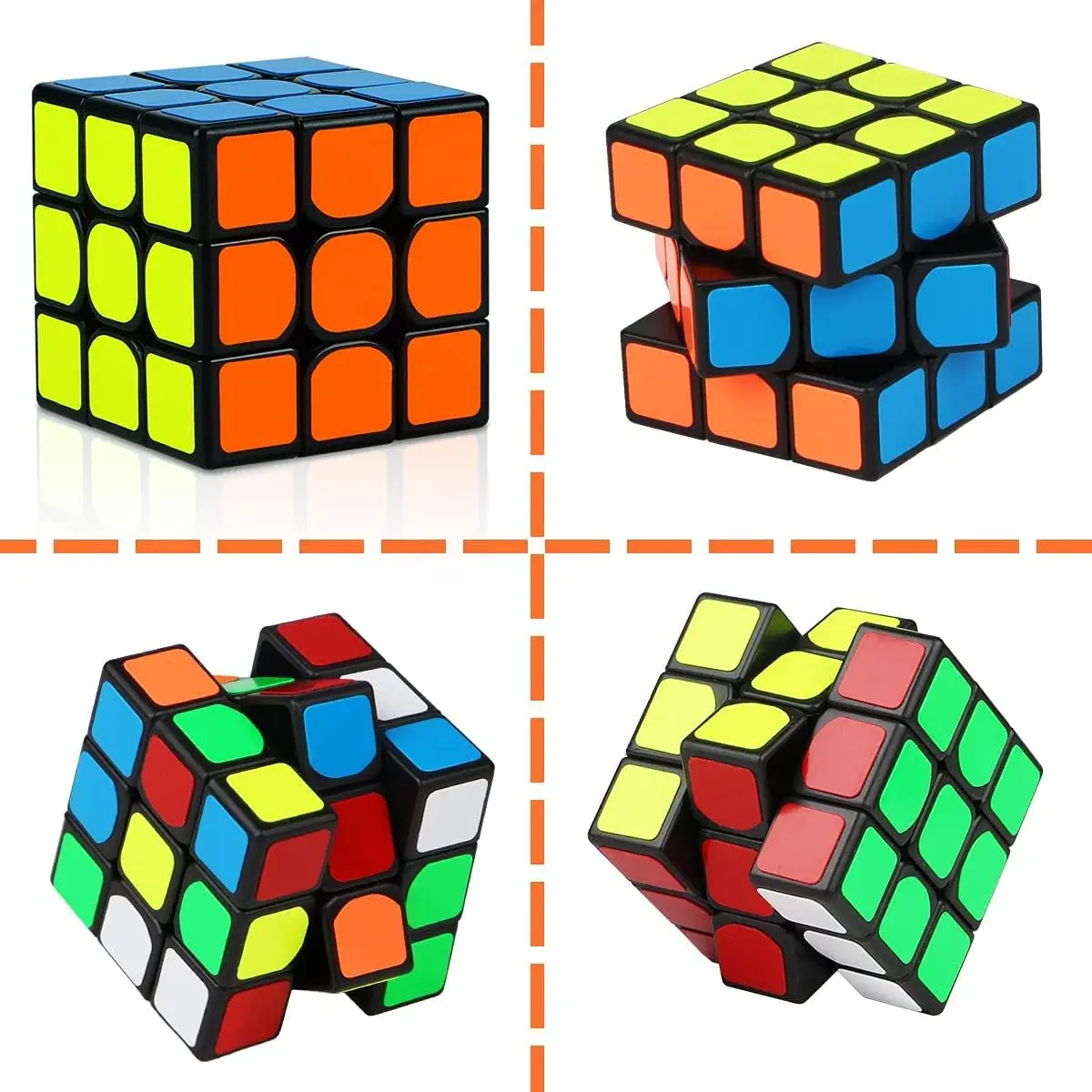 6/12pcs 3x3cm Magic Cube Kids Birthday Party Gift Toy Smooth Speed Cubes Puzzle Educational Birthday Party Favors Gifts Supplies